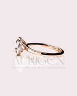 Elegant 2ct Cushion Cut Moissanite and Lab Grown Bezel Set Ring - 14K Solid Gold