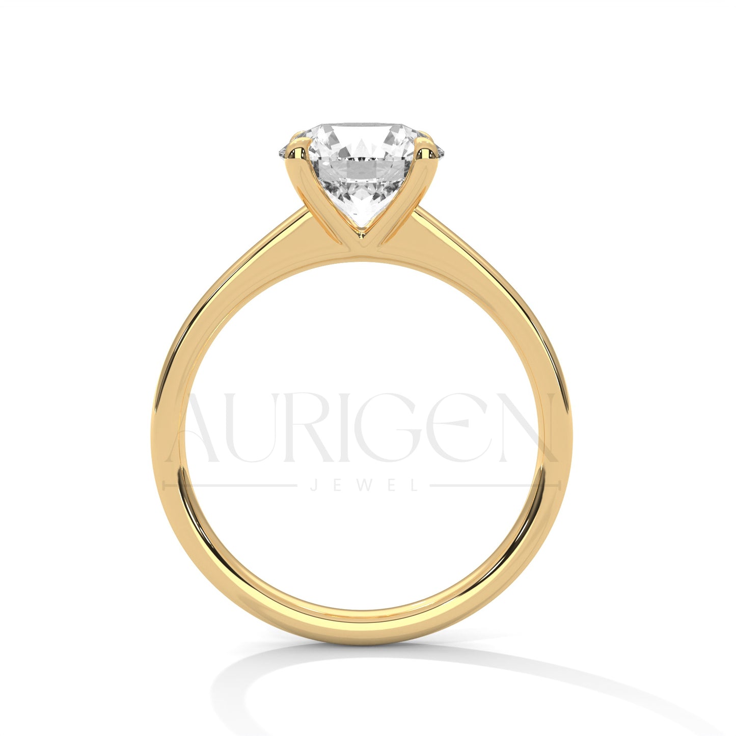 2.00 CT Round Cut Moissanite Diamond Engagement Ring