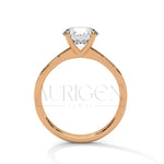 Twist Solitaire 2.00 CT Round Cut Moissanite Diamond Engagement Ring