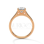 The Classic Oval Cut Moissanite Diamond Ring in 14K Solid Gold