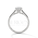 2 Ct Classic Oval Solitaire Diamond Ring in 14K Solid Gold