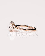 Timeless Sparkle: Princess Cut Moissanite and Lab Grown Diamond Ring