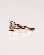 Timeless Emerald Cut Lab Grown and Moissanite Diamond Ring – Bezel Setting 14K Solid Gold