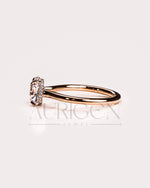 Solitaire Cushion Cut Engagement Ring - Moissanite and Lab Grown Diamond
