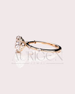 Crushed Ice Oval Cut Moissanite and Lab Grown Diamond Flush Set Engagement Ring