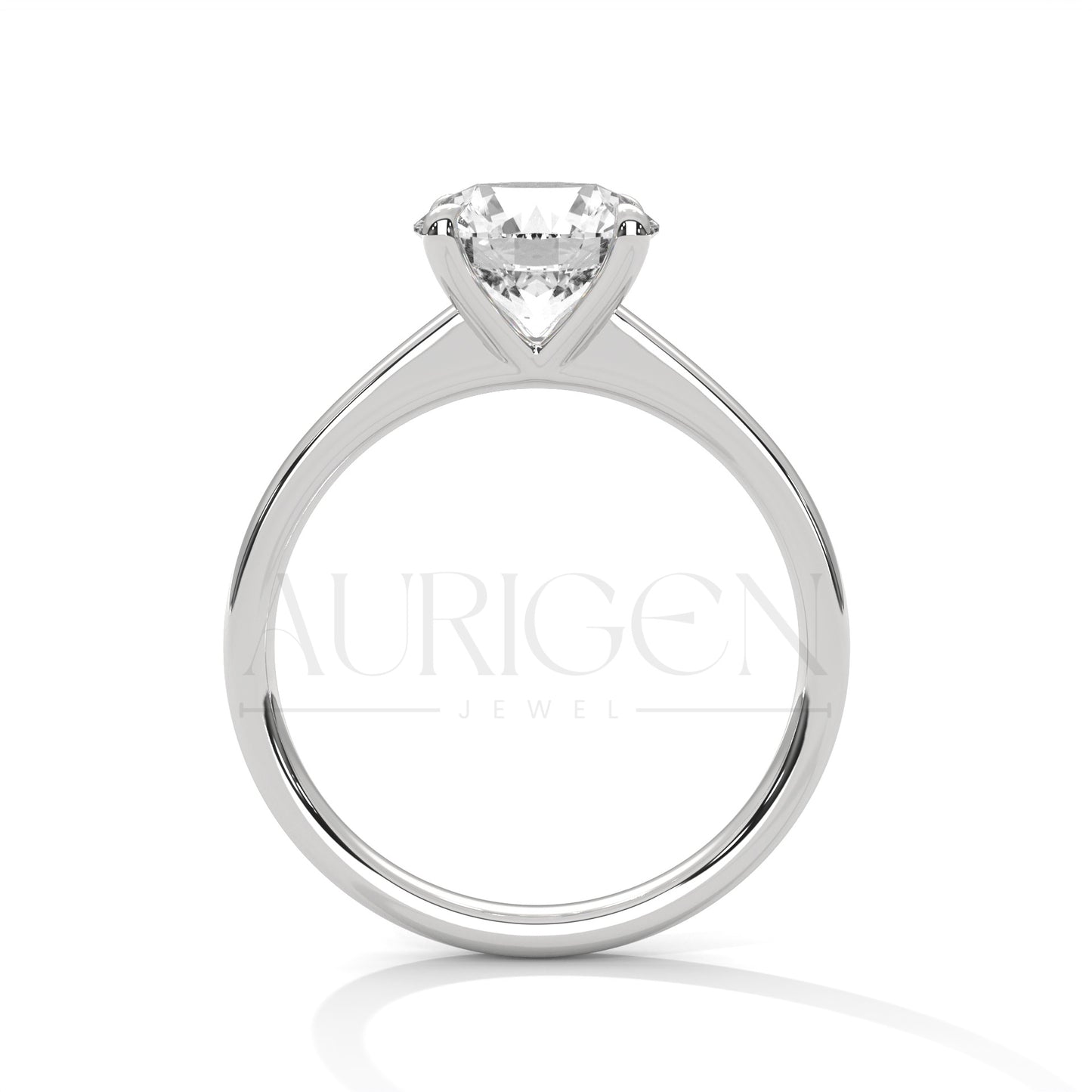 2.00 CT Round Cut Moissanite Diamond Engagement Ring