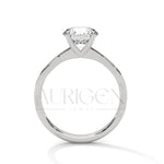 Twist Solitaire 2.00 CT Round Cut Moissanite Diamond Engagement Ring