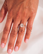 2.5 Ct Emerald Cut Moissanite Engagement Ring in 14K Solid Gold Cluster Diamond Wedding Ring