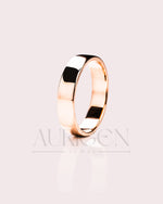Unisex 14K Solid Gold Simple Wedding or Stack Band