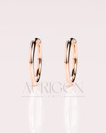 Classic 14k Solid Gold Hoop Earrings