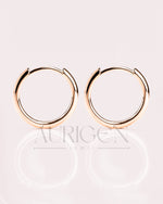 Classic 14k Solid Gold Hoop Earrings