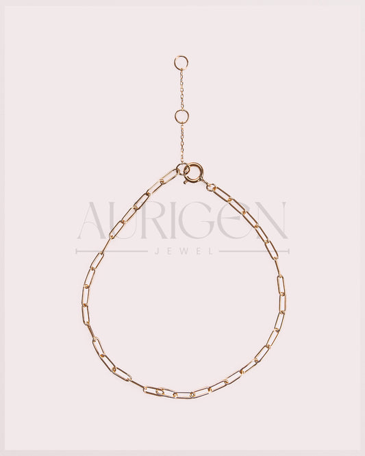 Modern Essentials 14K Solid Gold Chain Bracelet