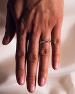 Infinity Style Sparkle Band – Round Cut Moissanite and Lab Grown Diamond