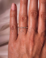 Asscher Cut Moissanite and Leb Diamond Band in 14K Solid Gold – ¾ Eternity Band