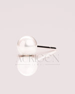 Brilliant Pearl and Pear Cut Moissanite and Lab Grown Diamond Earrings with Push Back