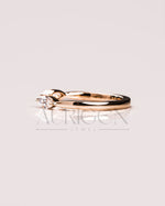 Fine Jewelry-Marquise Cut Moissanite and Lab Grown Diamond Toi Et Moi Band
