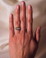 Moissanite and Lab Grown Diamond Hexagon Cut 14K Solid Gold Seven Stone Ring