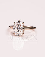 2.5 Ct Classic Oval-Cut Diamond Solitaire Ring Brilliant Oval 4-Prong Diamond Ring