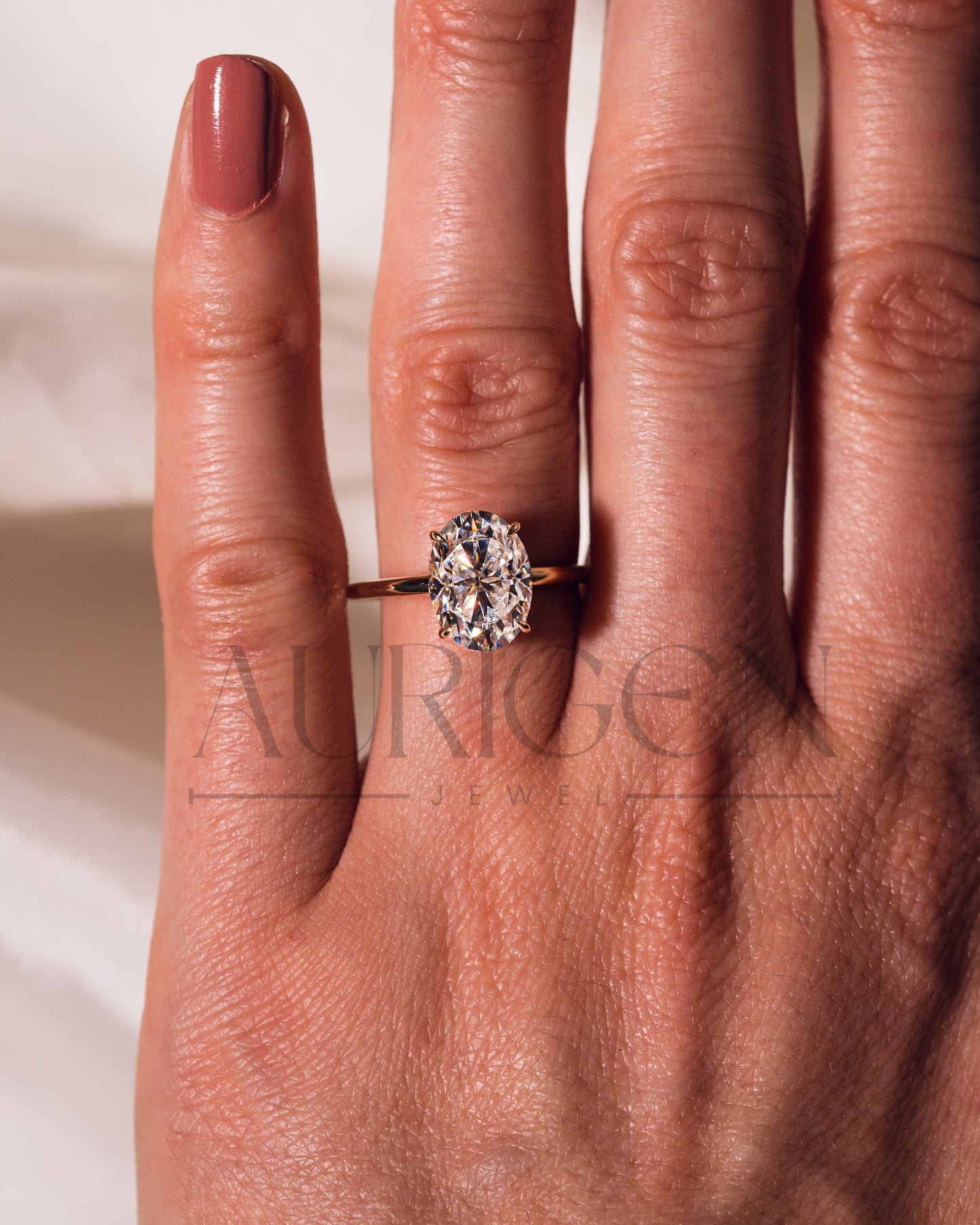 2.5 Ct Classic Oval-Cut Diamond Solitaire Ring Brilliant Oval 4-Prong Diamond Ring