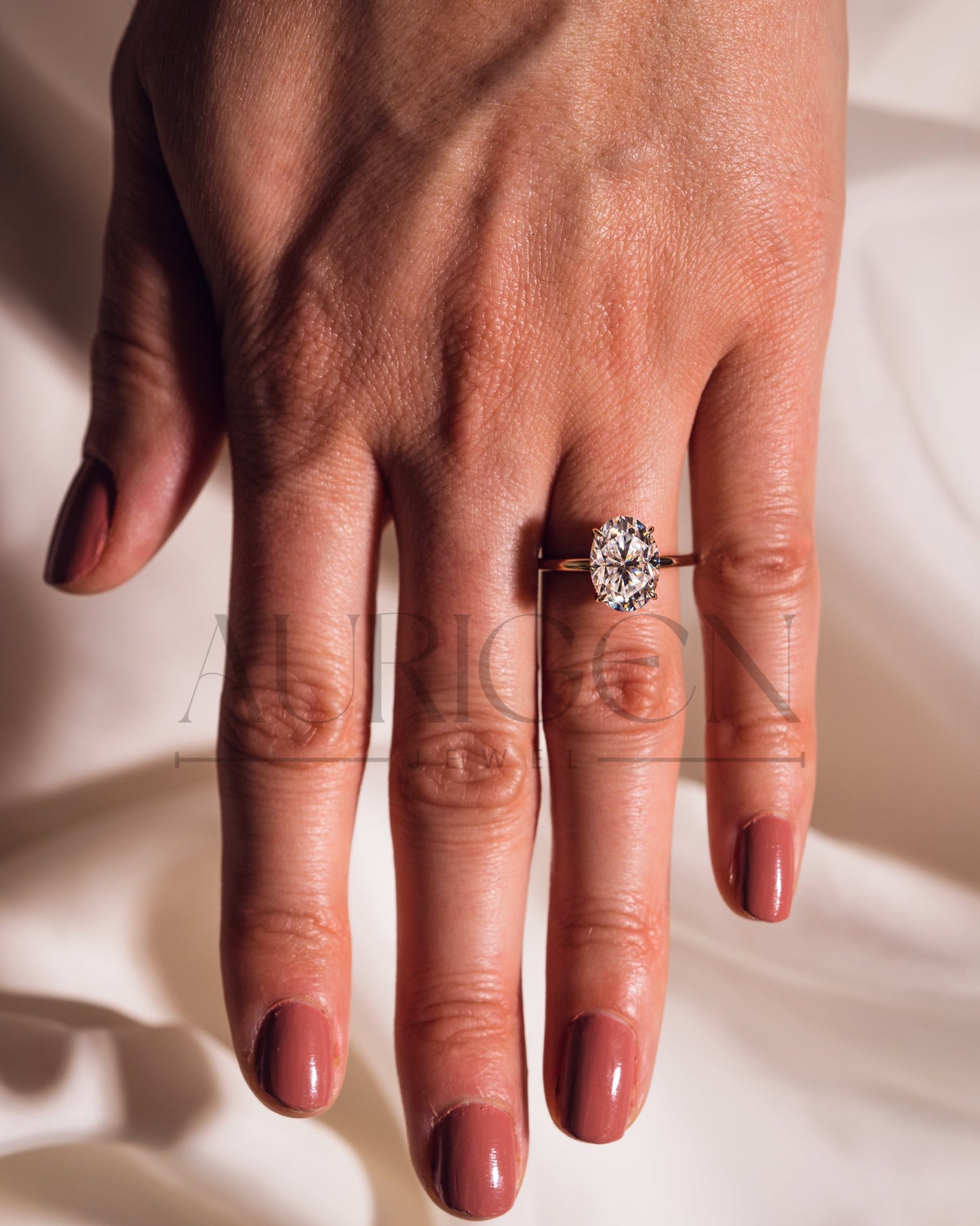 2.5 Ct Classic Oval-Cut Diamond Solitaire Ring Brilliant Oval 4-Prong Diamond Ring