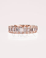 Cushion and Emerald Cut Full Eternity Band - Lab Grown & Moissanite Diamond
