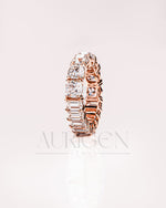 Cushion and Emerald Cut Full Eternity Band - Lab Grown & Moissanite Diamond