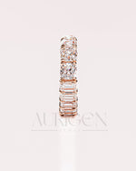 Cushion and Emerald Cut Full Eternity Band - Lab Grown & Moissanite Diamond