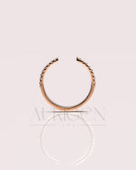 Fancy Round Cut Pave Set Engagement Band-Lab Grown and Moissanite Diamond