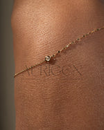 Elegant Round Cut Moissanite and Lab Grown Diamond Rose Gold Bezel Setting Bracelet