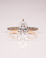 New Arrival Pear Cut Engagement Ring - Lab Grown and Moissanite Diamond