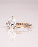 New Arrival Pear Cut Engagement Ring - Lab Grown and Moissanite Diamond