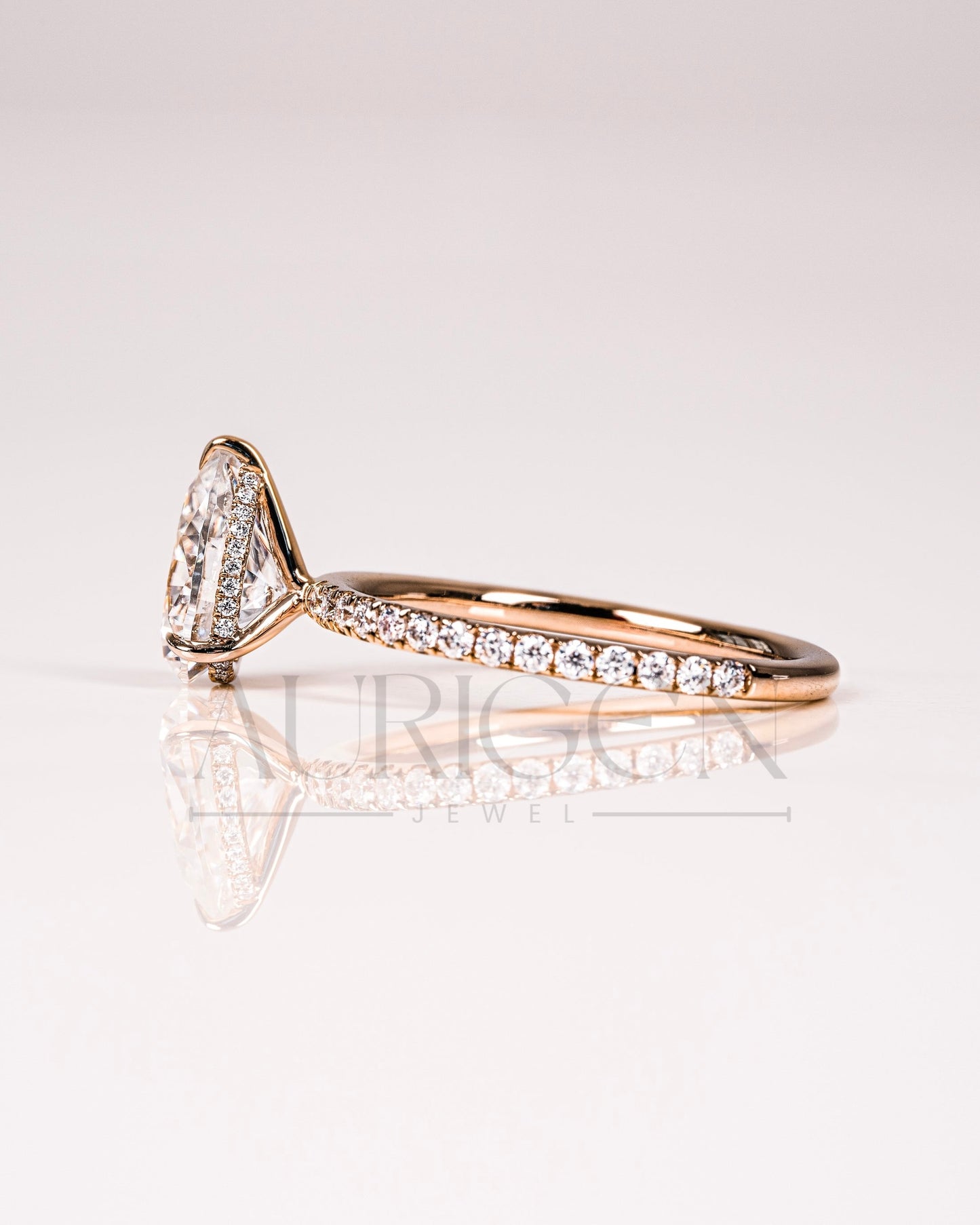 New Arrival Pear Cut Engagement Ring - Lab Grown and Moissanite Diamond