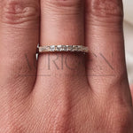 Fancy Asscher & Baguette Moissanite & Leb Diamond Band - 14k Rose Gold