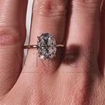 2.5 Ct Classic Oval-Cut Diamond Solitaire Ring Brilliant Oval 4-Prong Diamond Ring